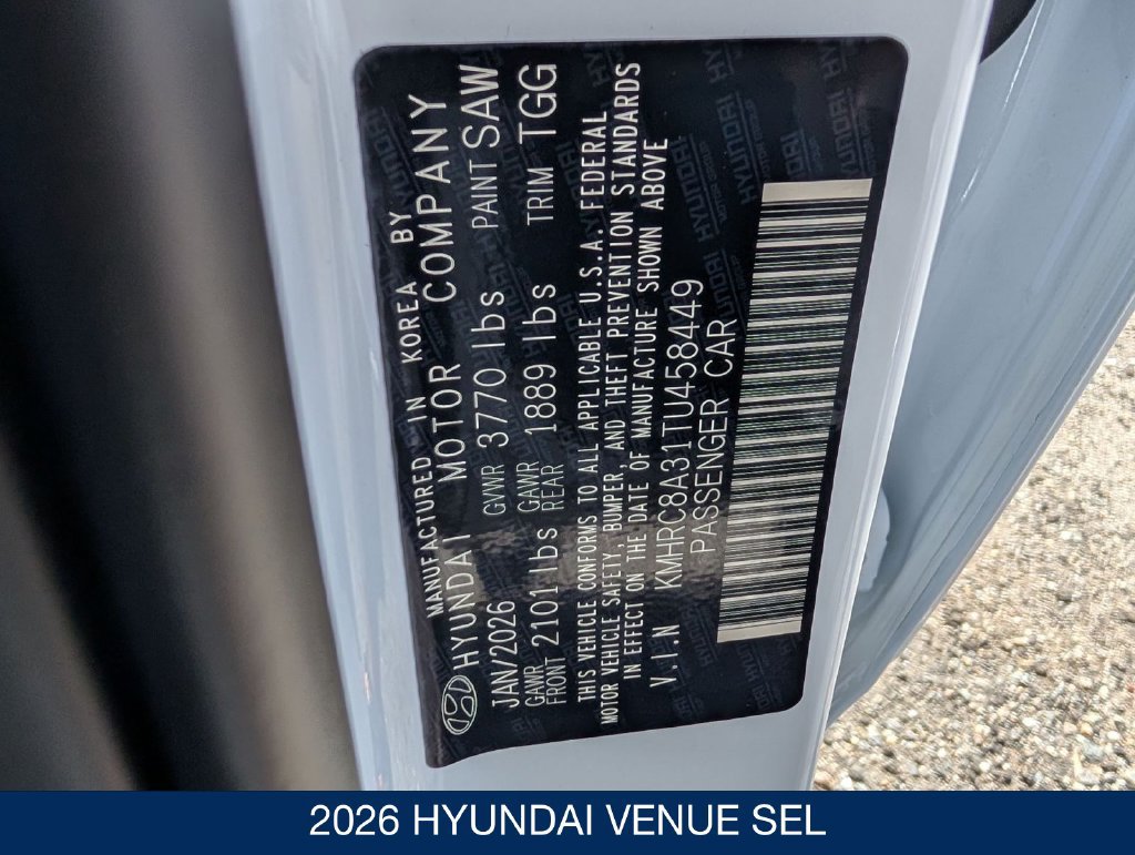 New 2026 Hyundai Venue SEL FWD image 33