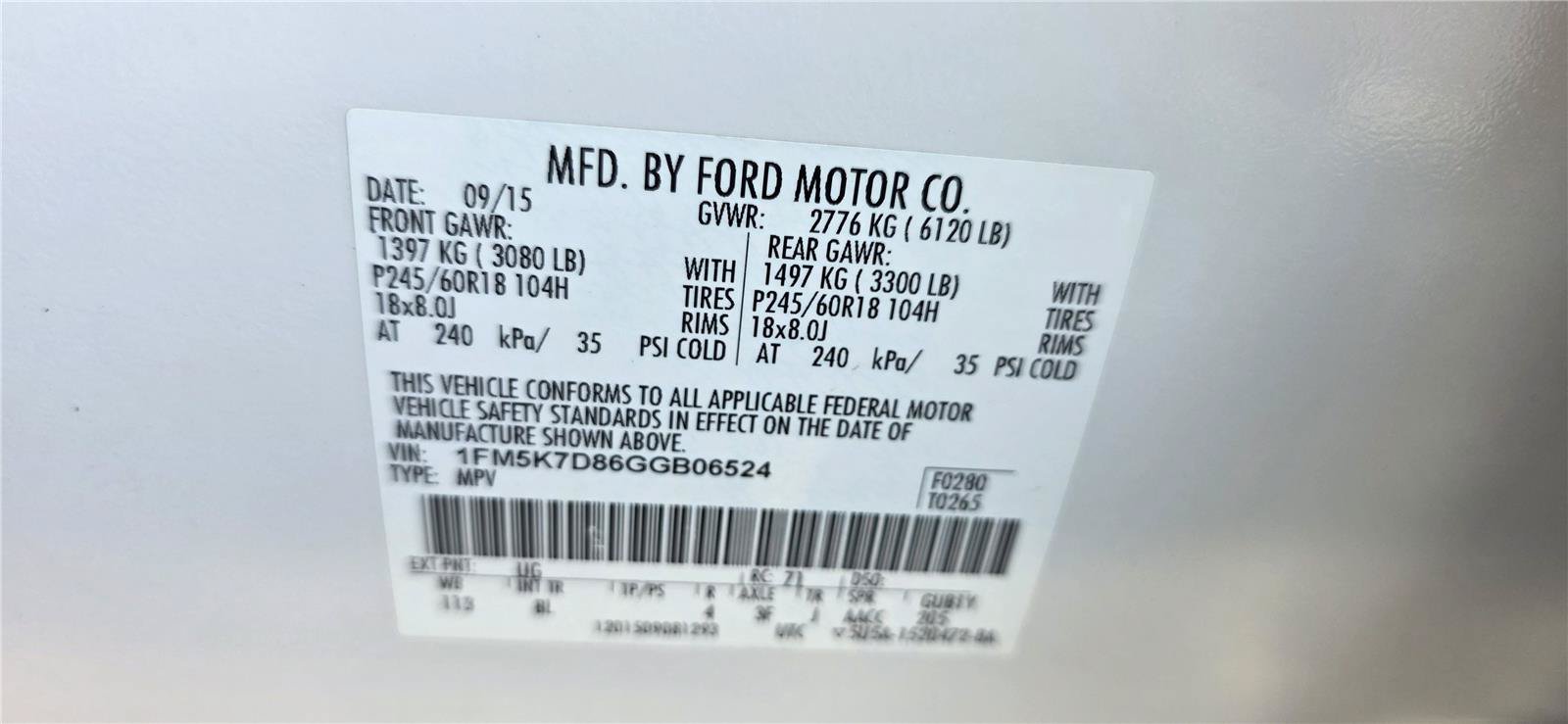 Used 2016 Ford Explorer XLT w/ Equipment Group 201A FWD image 21