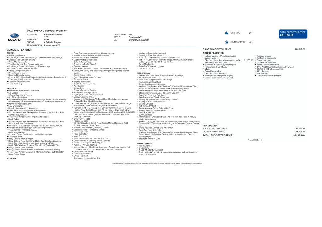 Used 2022 Subaru Forester Premium image 9