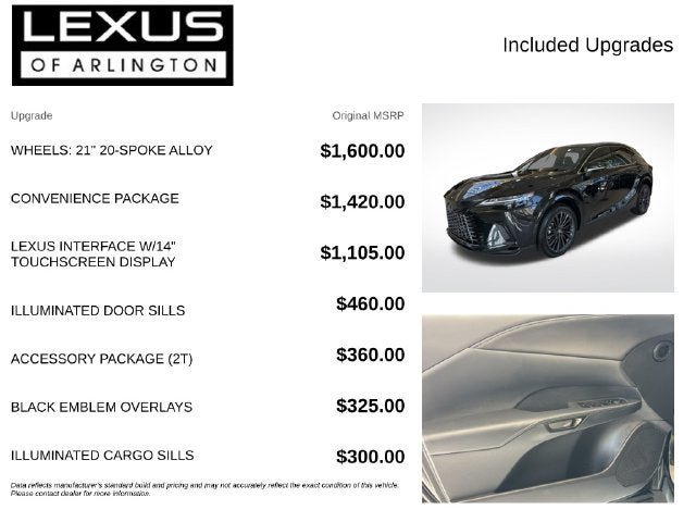New 2026 Lexus RX 350 Premium w/ Convenience Package AWD/4WD image 4