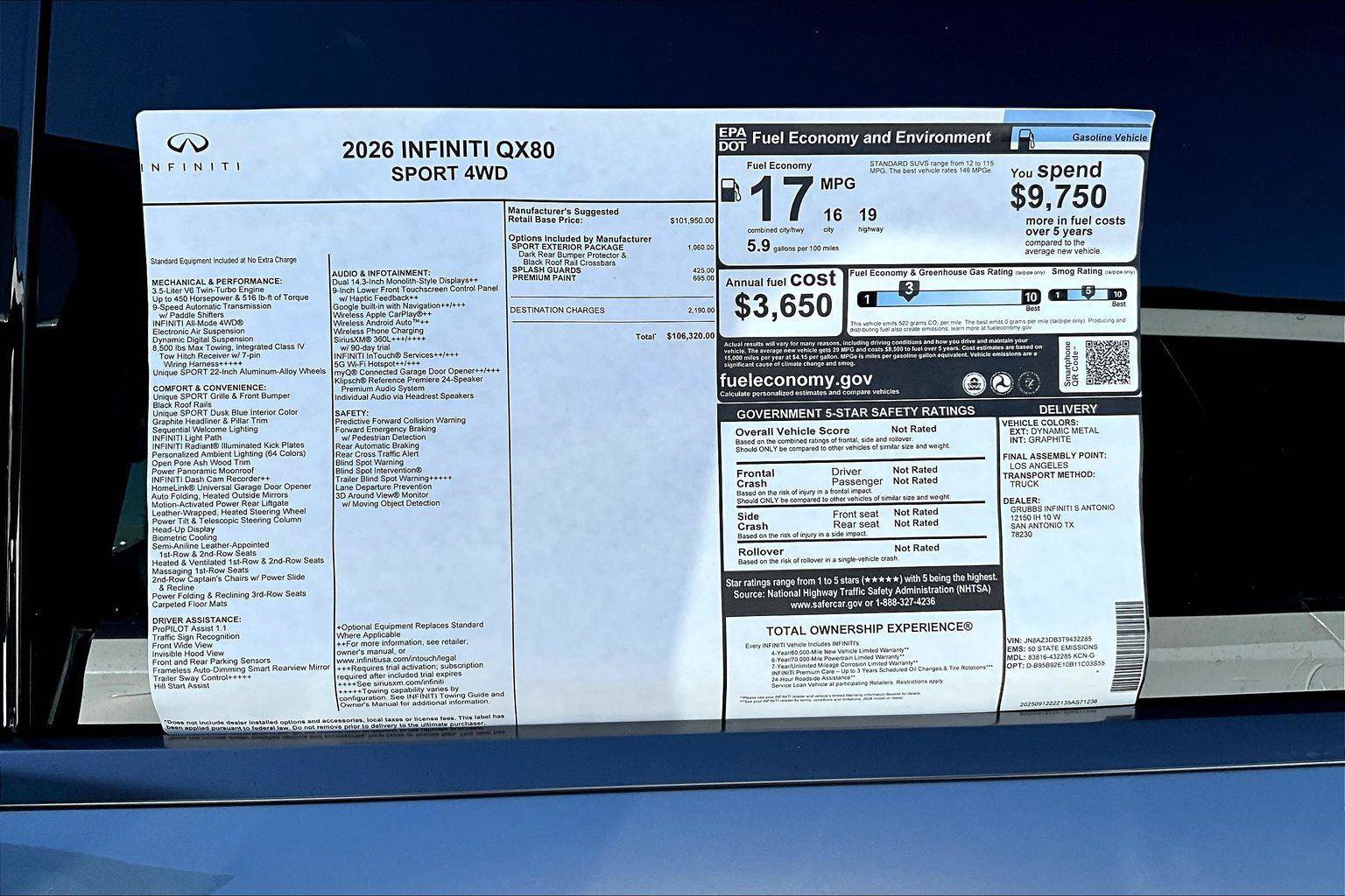 New 2026 INFINITI QX80 4WD image 39