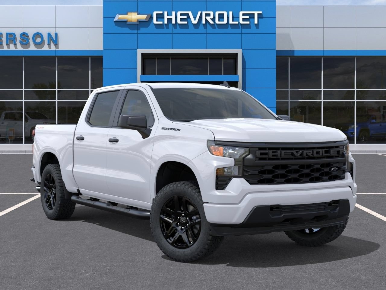 New 2026 Chevrolet Silverado 1500 Custom w/ Turbomax Blackout Package AWD/4WD image 3