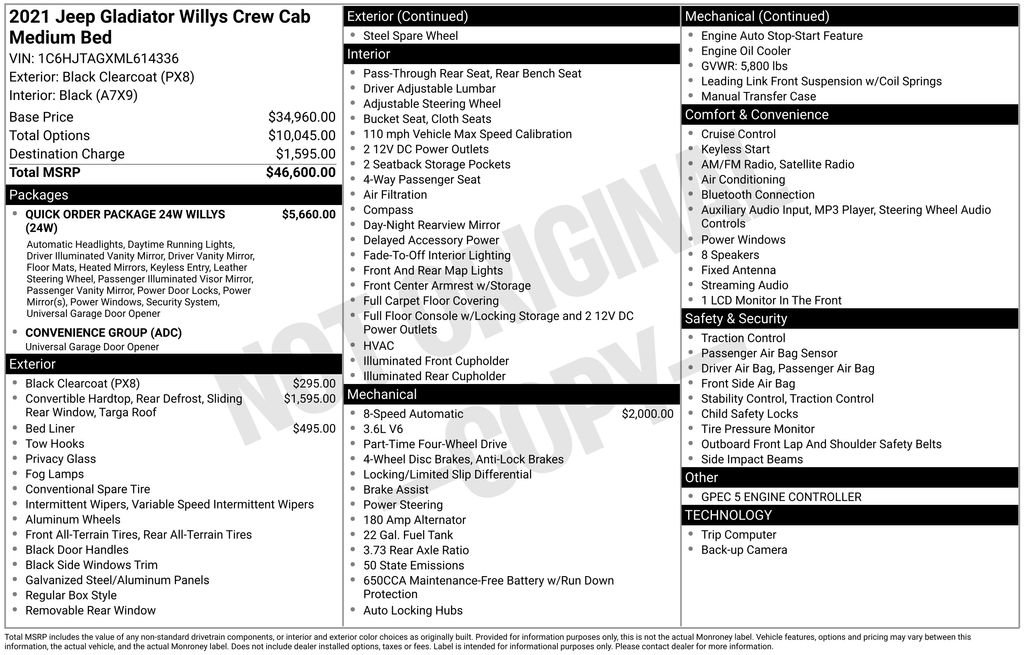 Used 2021 Jeep Gladiator Willys image 31