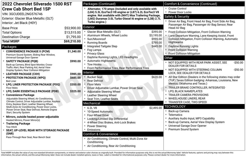 Used 2022 Chevrolet Silverado 1500 RST w/ Convenience Package II image 30