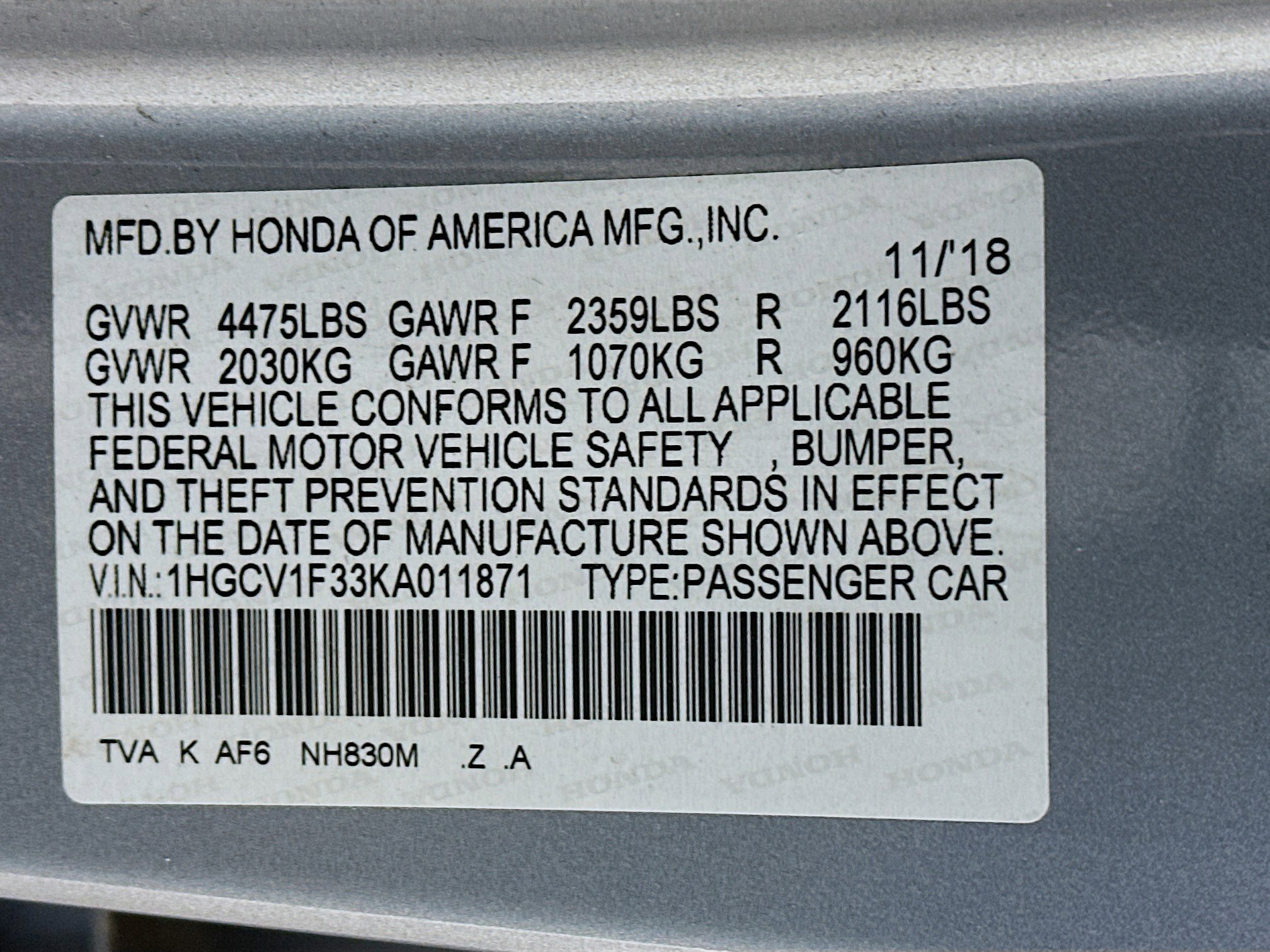 Used 2019 Honda Accord Sport image 12