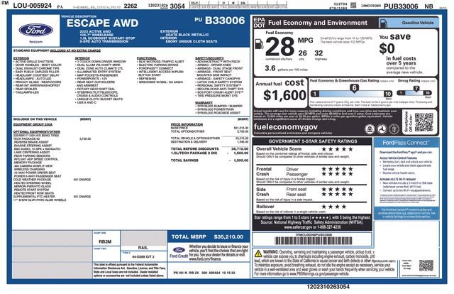 Certified 2023 Ford Escape Active w/ Tech Pack #2 image 48