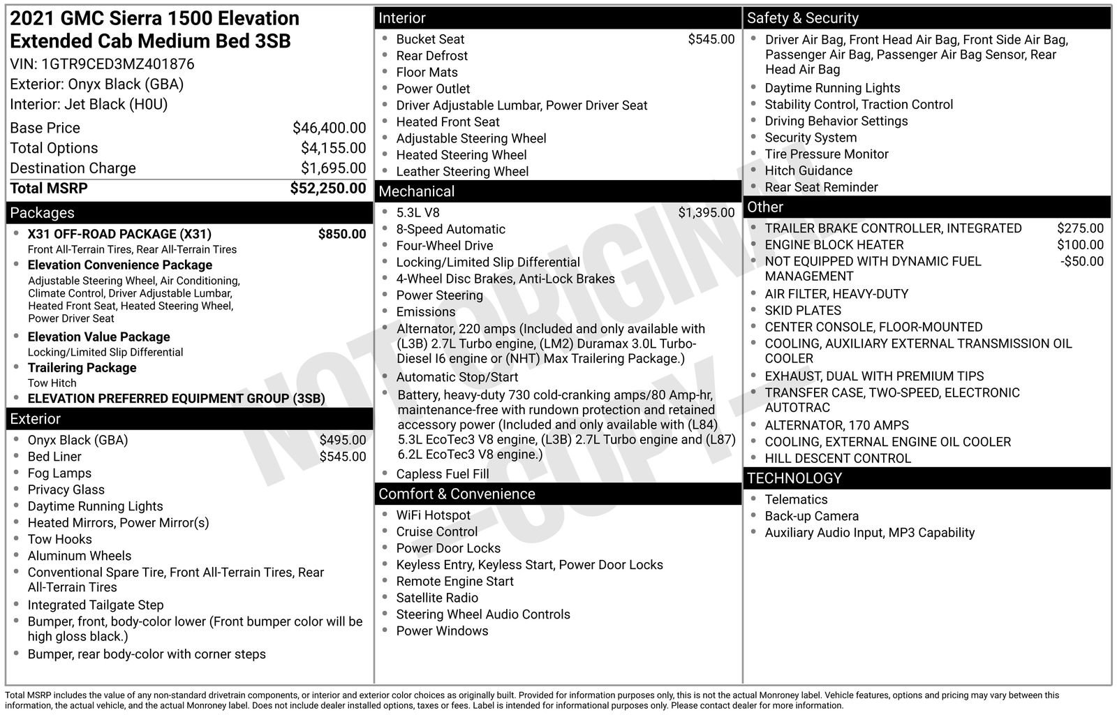 Used 2021 GMC Sierra 1500 Elevation w/ X31 Off-Road Package image 4