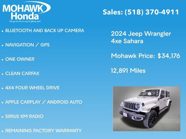 Used 2024 Jeep Wrangler Unlimited Sahara w/ Technology Group image 7