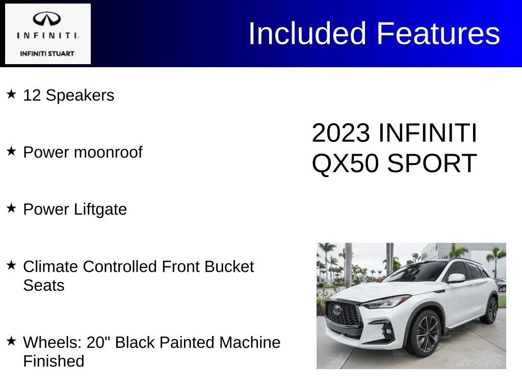 Certified 2023 INFINITI QX50 Sport image 4