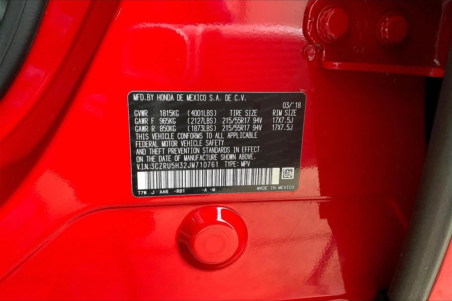 Used 2018 Honda HR-V LX image 18