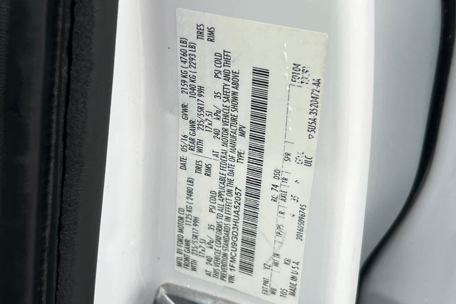 Used 2017 Ford Escape SE AWD/4WD image 32