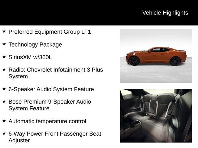 Certified 2023 Chevrolet Camaro LT w/ Technology Package RWD image 27