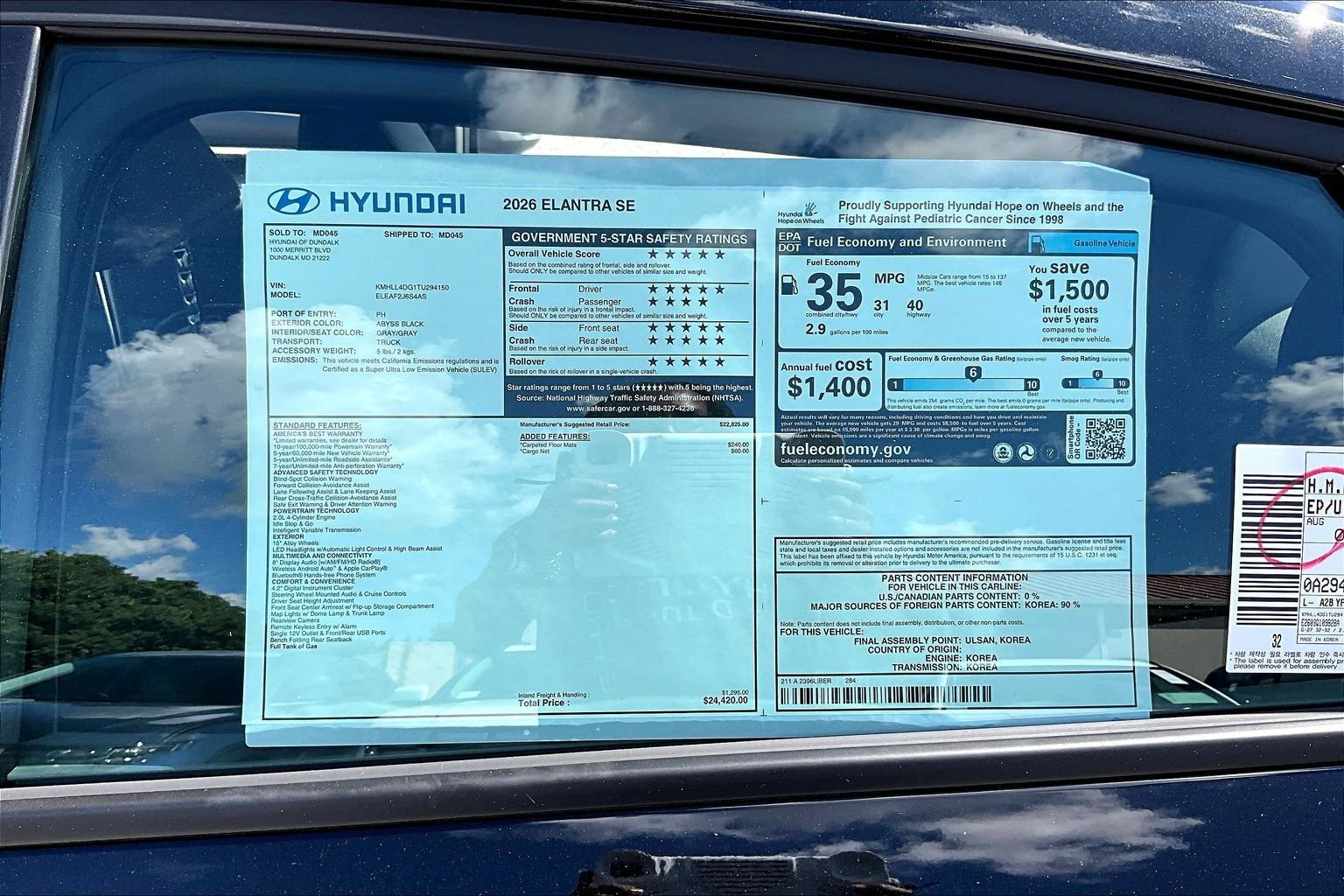 New 2026 Hyundai Elantra SE FWD image 13