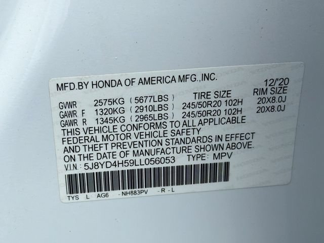 Used 2020 Acura MDX SH-AWD w/ Technology Package image 30