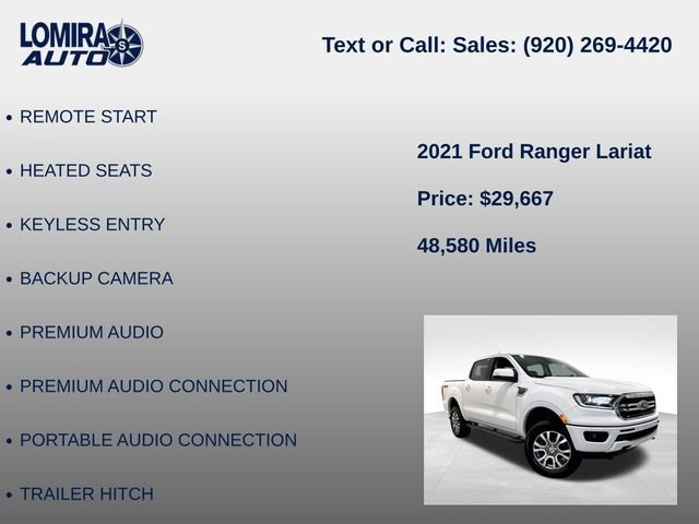 Used 2021 Ford Ranger Lariat AWD/4WD image 14