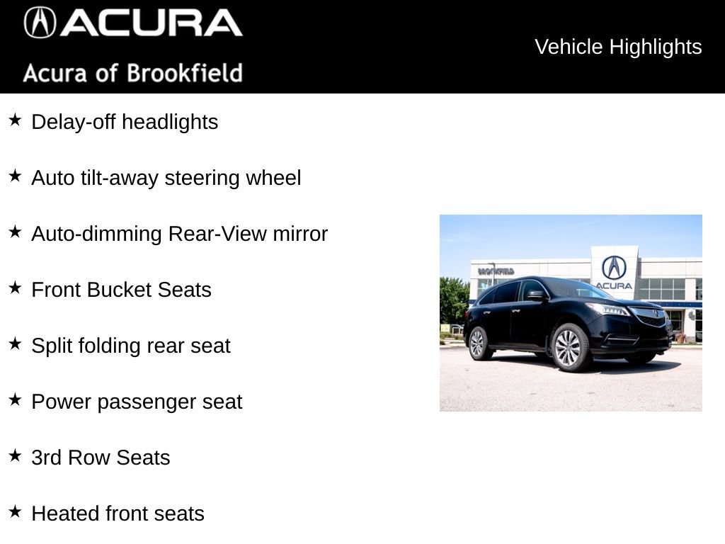 Used 2015 Acura MDX w/ Technology Package AWD/4WD image 16