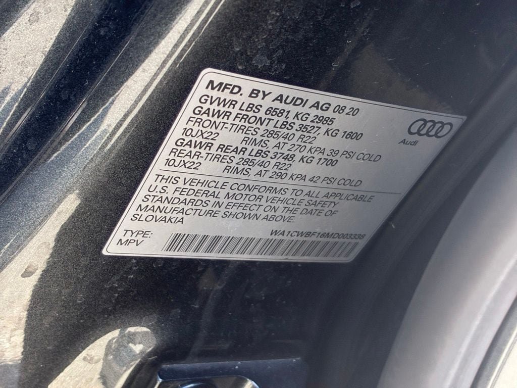 Used 2021 Audi SQ8 Prestige AWD/4WD image 7