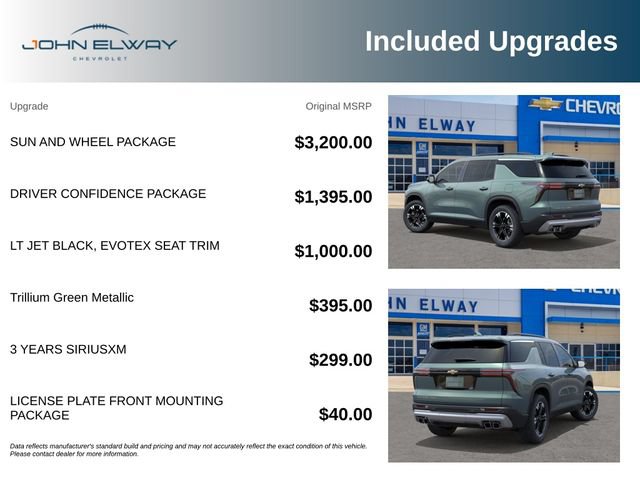 New 2027 Chevrolet Traverse LT w/ Sun and Wheel Package AWD/4WD image 2