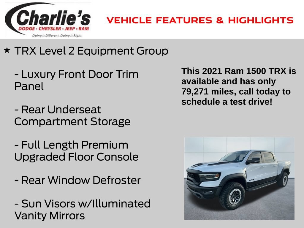 Used 2021 RAM 1500 TRX w/ TRX Level 2 Equipment Group AWD/4WD image 8