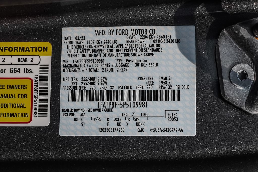 Used 2023 Ford Mustang GT Premium w/ Equipment Group 401A RWD image 30