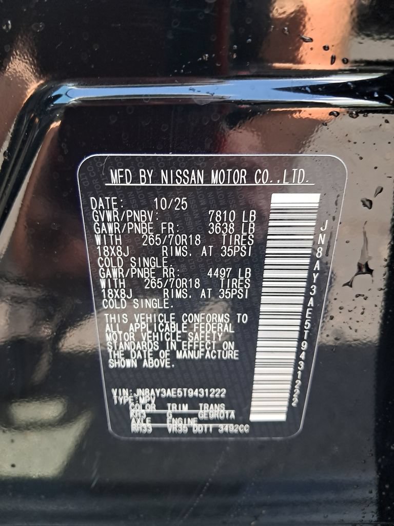 New 2026 Nissan Armada SV AWD/4WD image 30