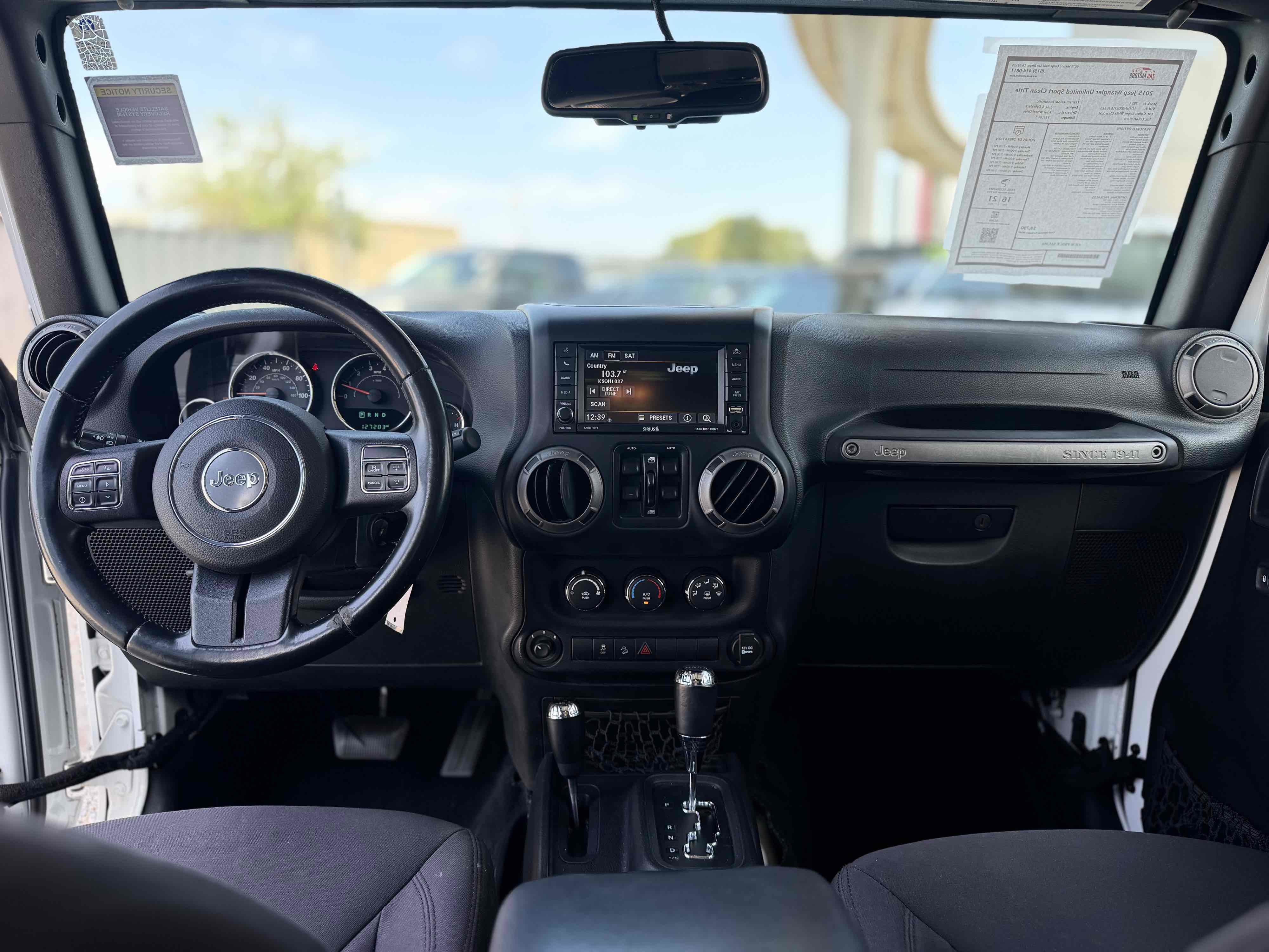 Used 2015 Jeep Wrangler Unlimited Sport w/ Quick Order Package 24S AWD/4WD image 23