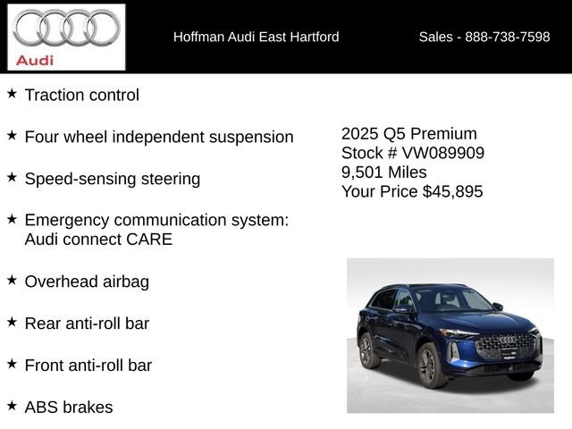 Used 2025 Audi Q5 Premium w/ Convenience Package AWD/4WD image 24
