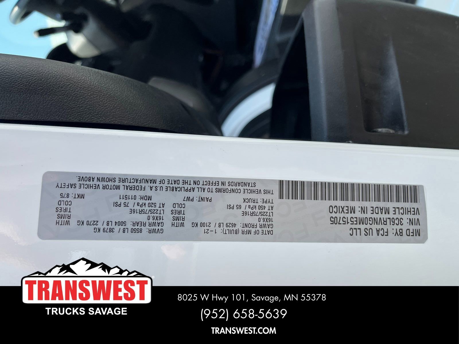 Used 2021 RAM ProMaster 1500 image 18