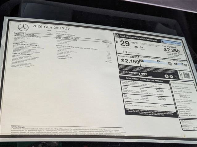 New 2026 Mercedes-Benz GLA 250 image 19