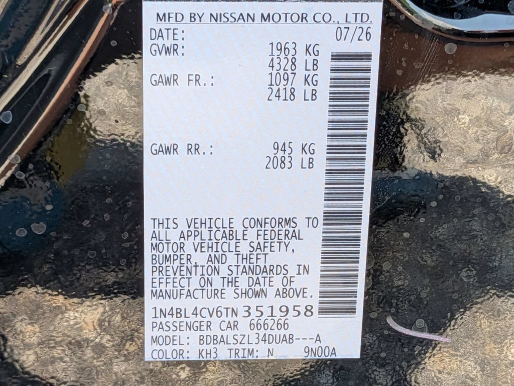 New 2026 Nissan Altima 2.5 SR w/ SR Premium Package FWD image 32