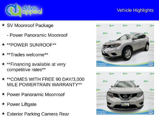 Used 2015 Nissan Rogue SV w/ SV Moonroof Package AWD/4WD image 12