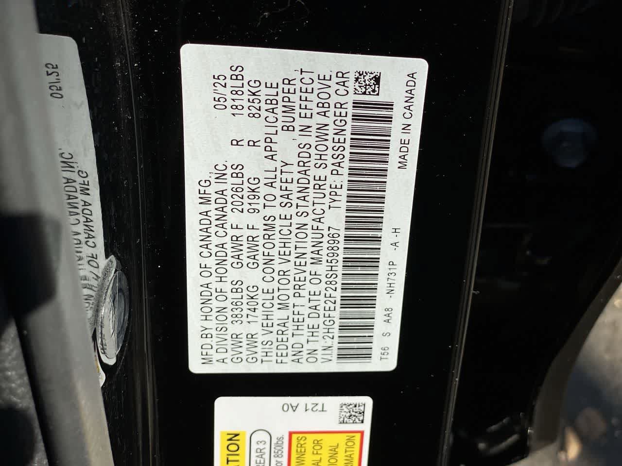 Used 2025 Honda Civic LX image 29