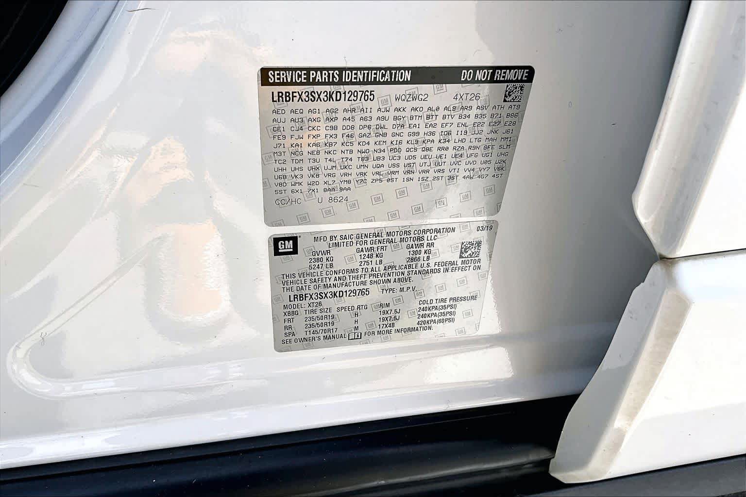 Used 2019 Buick Envision Premium w/ LPO, Cargo Package AWD/4WD image 34