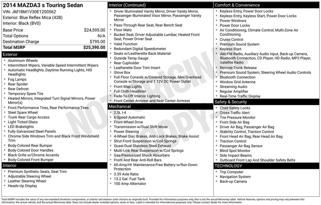 Used 2014 MAZDA MAZDA3 s Touring image 34