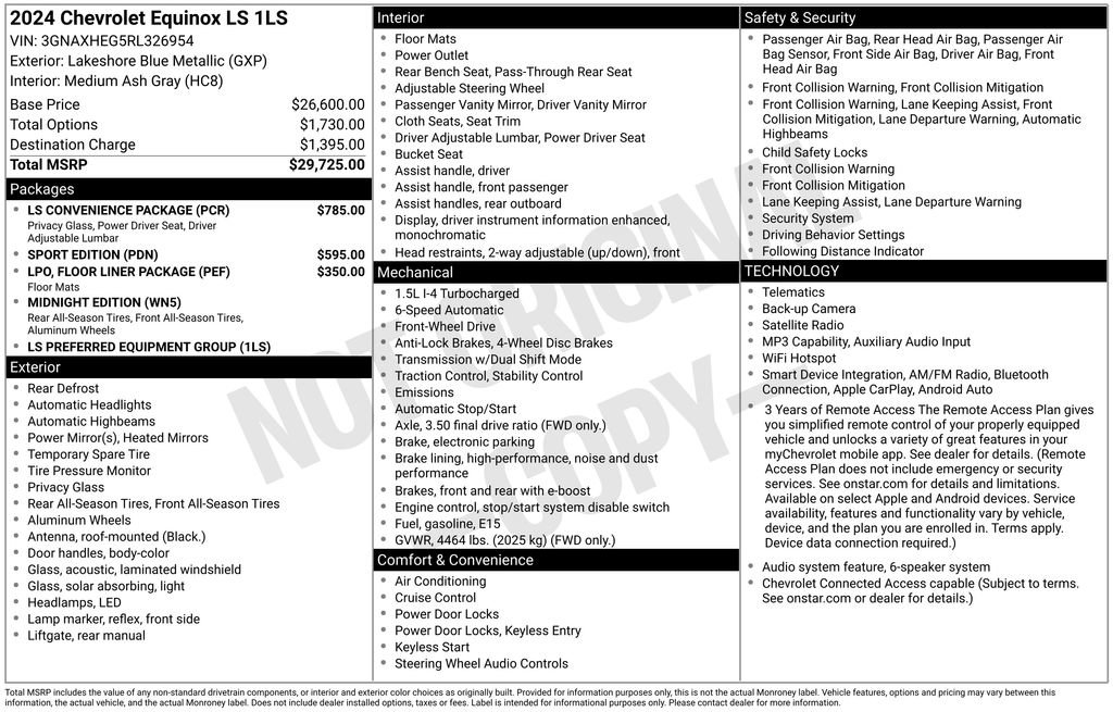 Certified 2024 Chevrolet Equinox LS w/ LS Convenience Package image 13