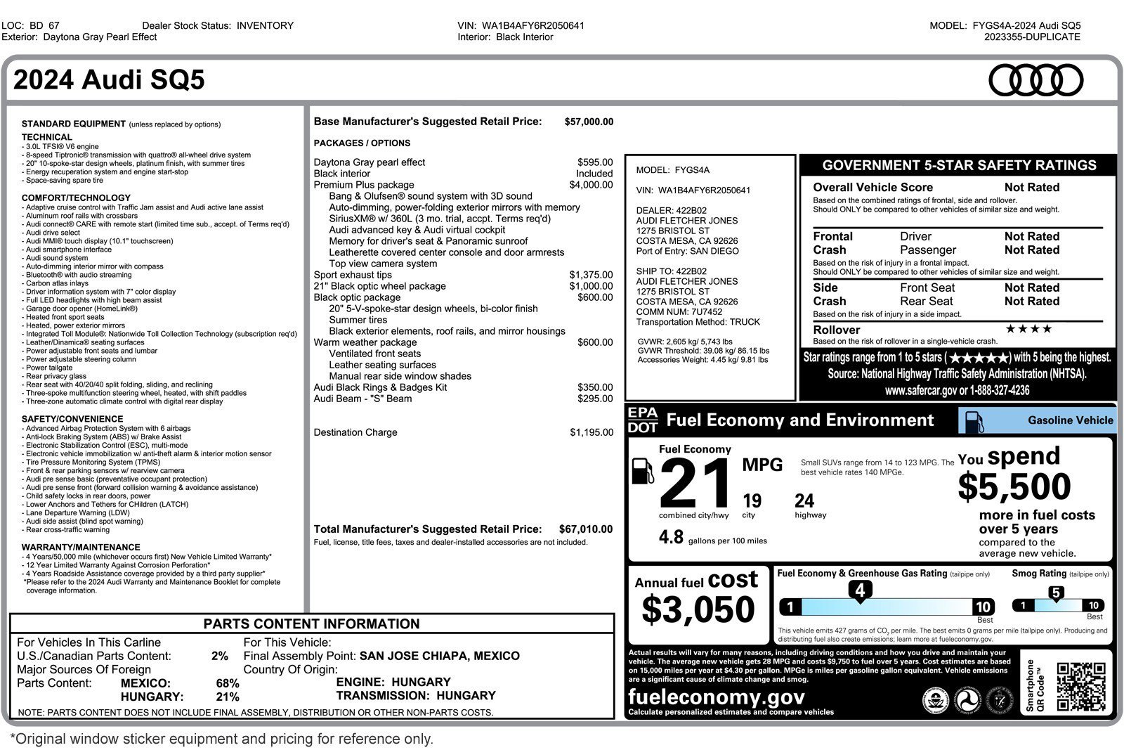Used 2024 Audi SQ5 Premium Plus w/ Premium Plus Package image 3