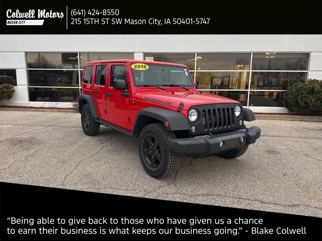 Used 2016 Jeep Wrangler Unlimited Sport image 1