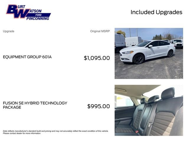 Used 2018 Ford Fusion SE w/ Equipment Group 601A FWD image 3