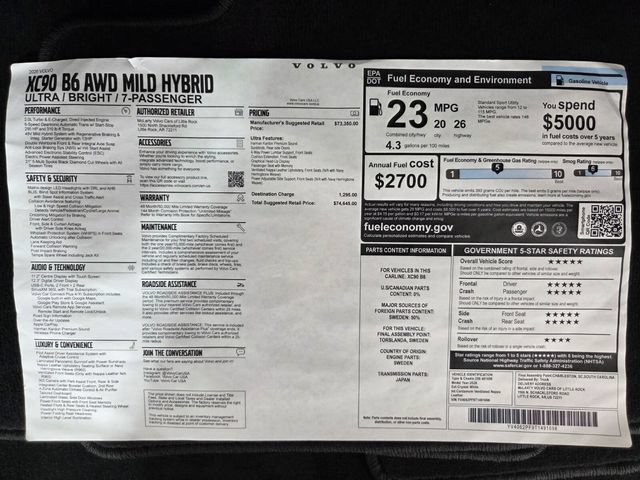 New 2026 Volvo XC90 B6 Ultra AWD/4WD image 29
