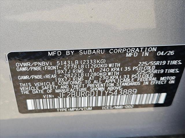 New 2026 Subaru Outback Limited XT w/ Premium/Limited Package 2 AWD/4WD image 18