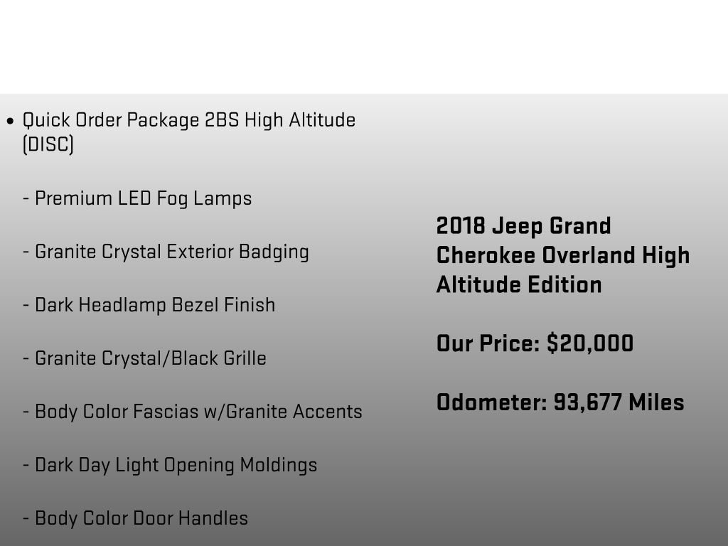 Used 2018 Jeep Grand Cherokee High Altitude AWD/4WD image 12