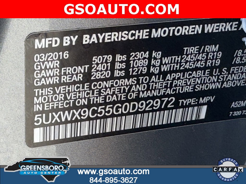 Used 2016 BMW X3 xDrive28i image 38