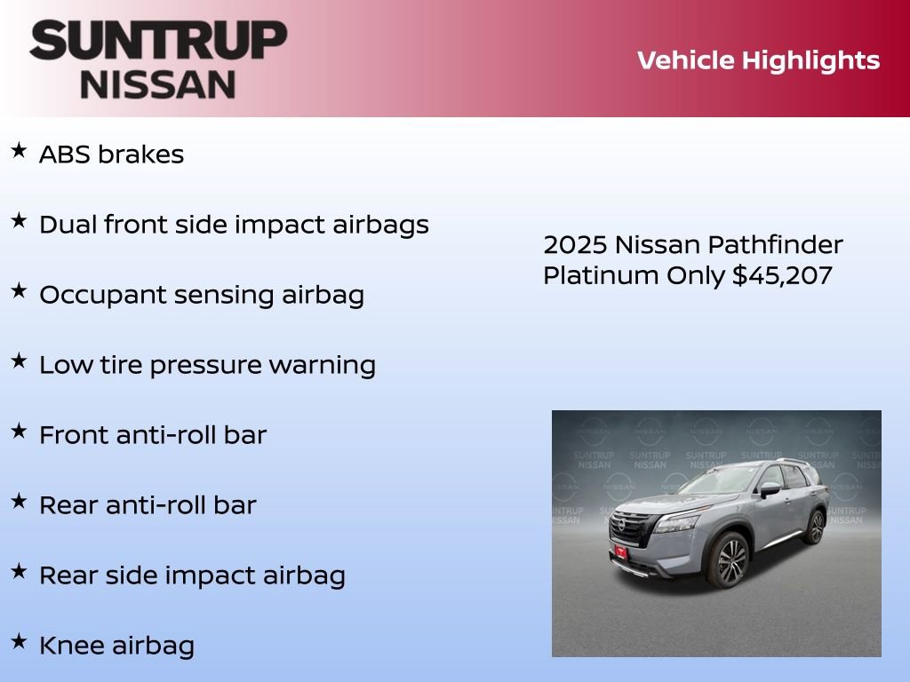 New 2025 Nissan Pathfinder Platinum w/ Black Appearance Package image 23