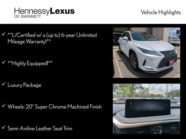 Certified 2021 Lexus RX 350 AWD w/ Luxury Package image 10
