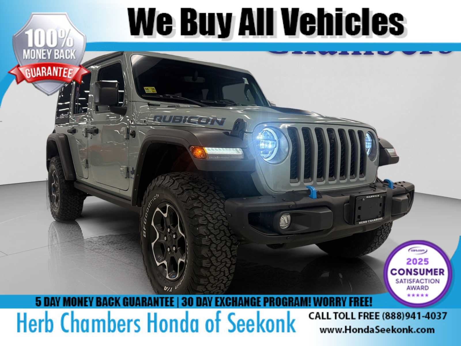 Used 2023 Jeep Wrangler Unlimited Rubicon 4xe w/ Steel Bumper Group AWD/4WD image 1
