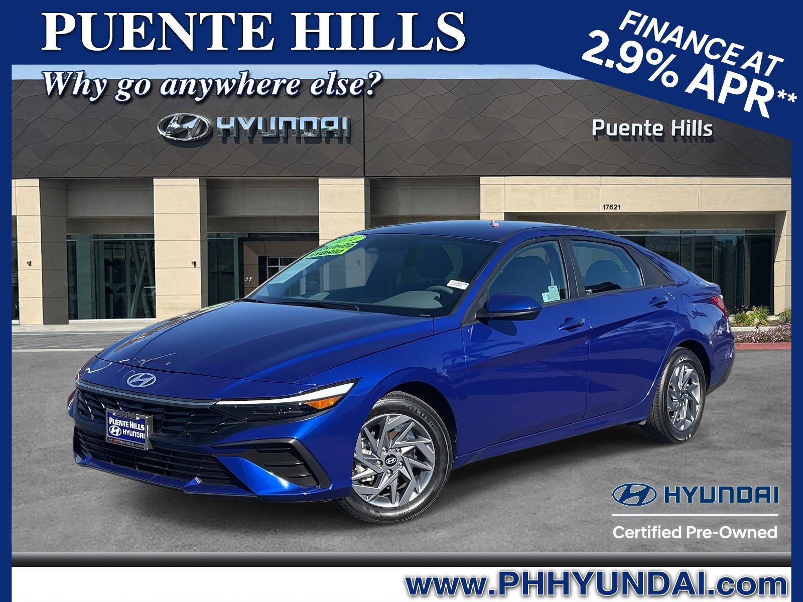 Certified 2024 Hyundai Elantra Blue image 1