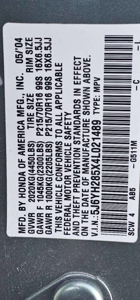 Used 2004 Honda Element EX image 10