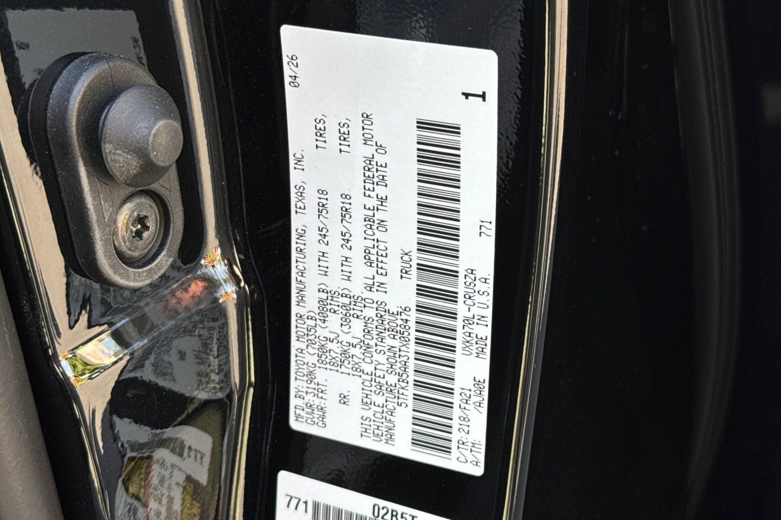 New 2026 Toyota Tundra SR RWD image 33