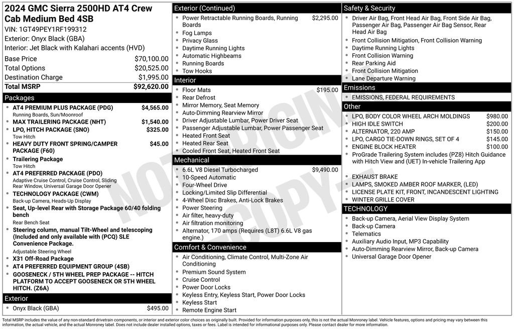 Used 2024 GMC Sierra 2500 AT4 w/ AT4 Premium Plus Package image 37