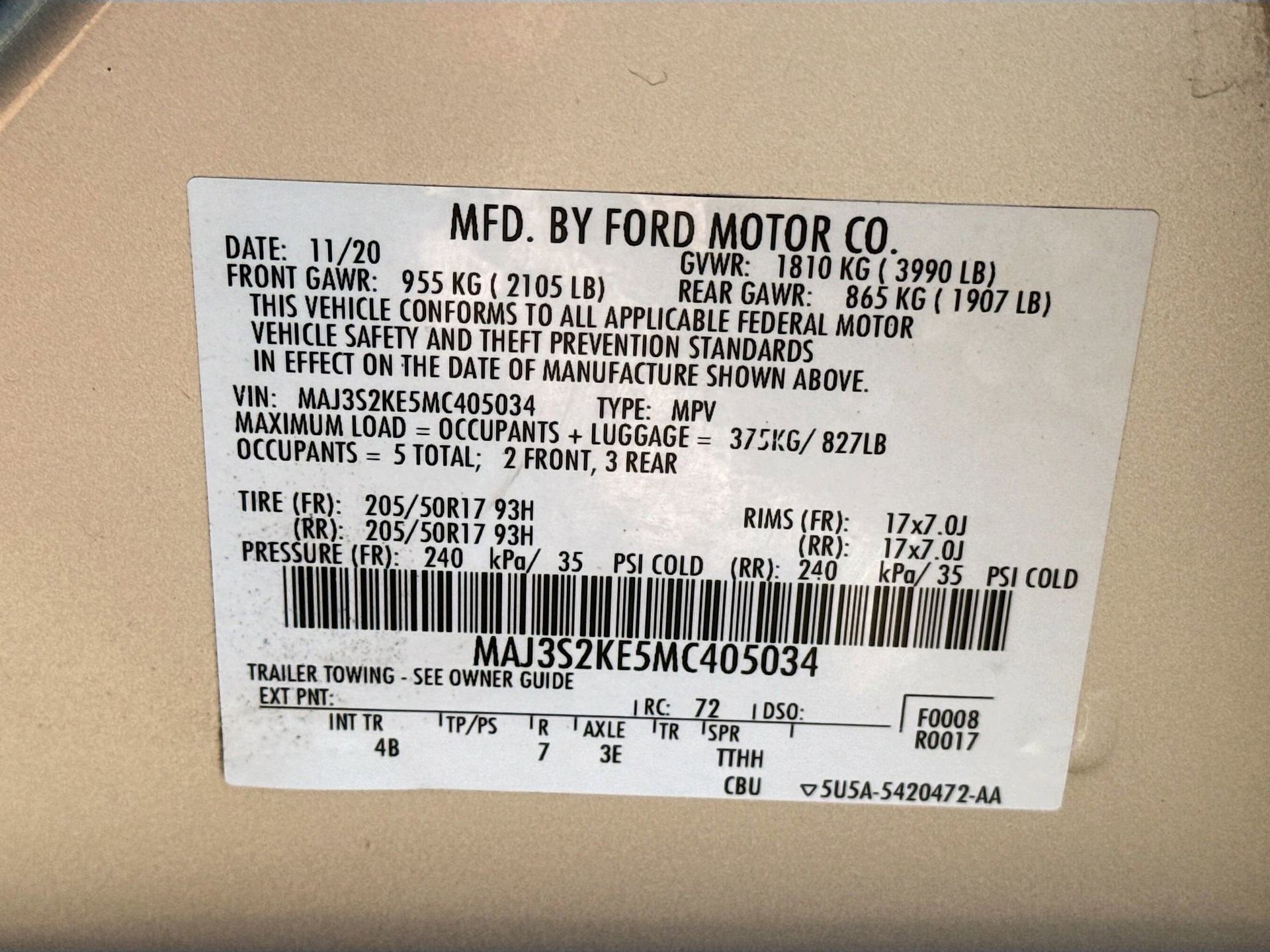Used 2021 Ford EcoSport Titanium FWD image 34